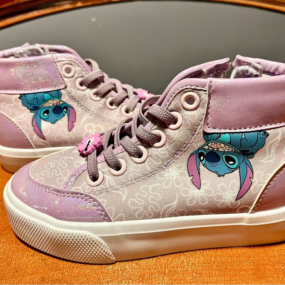 Disney Purple and blue Stitch High-Top Sneakers